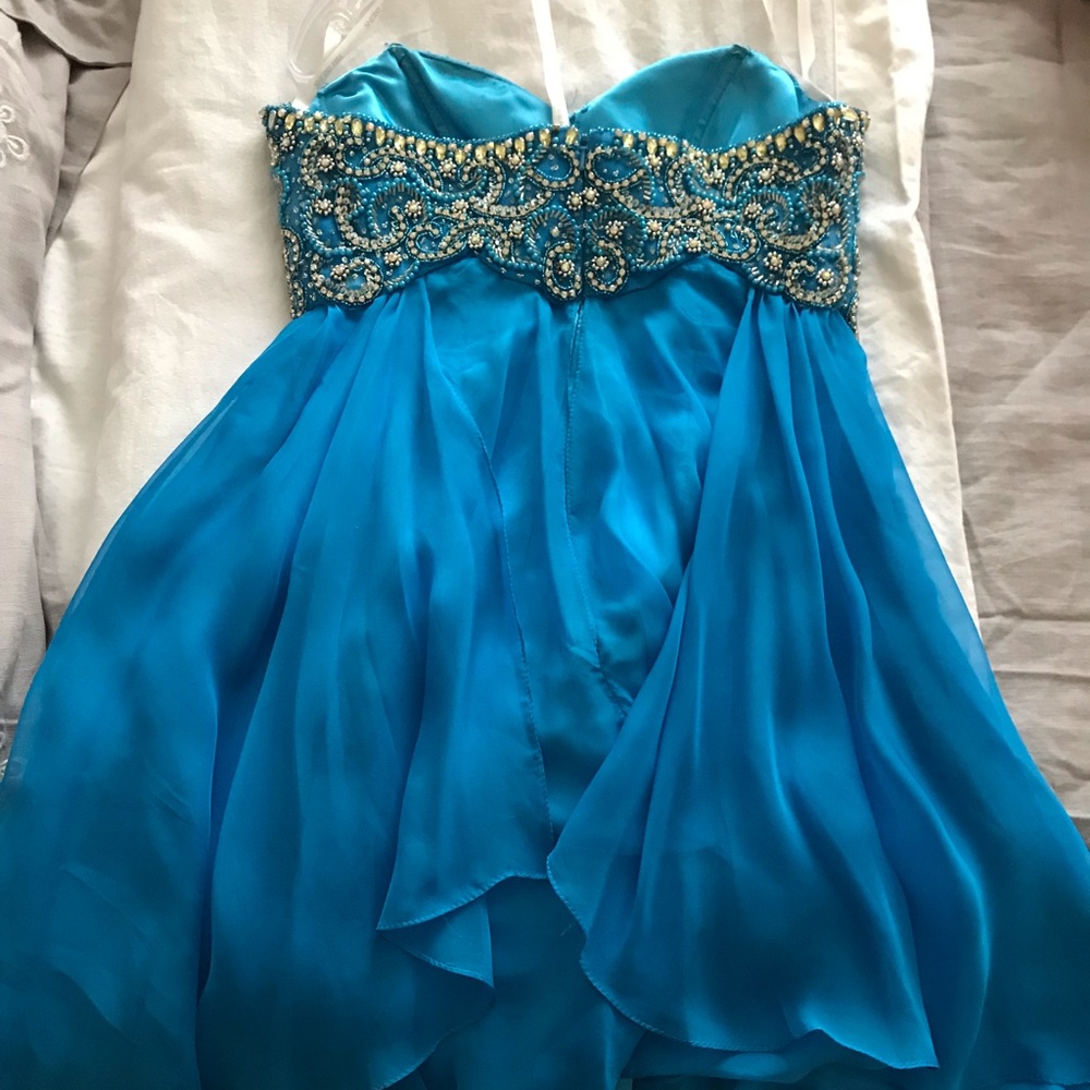 Sherri Hill homecoming dress - blue - Picture 6 of 7